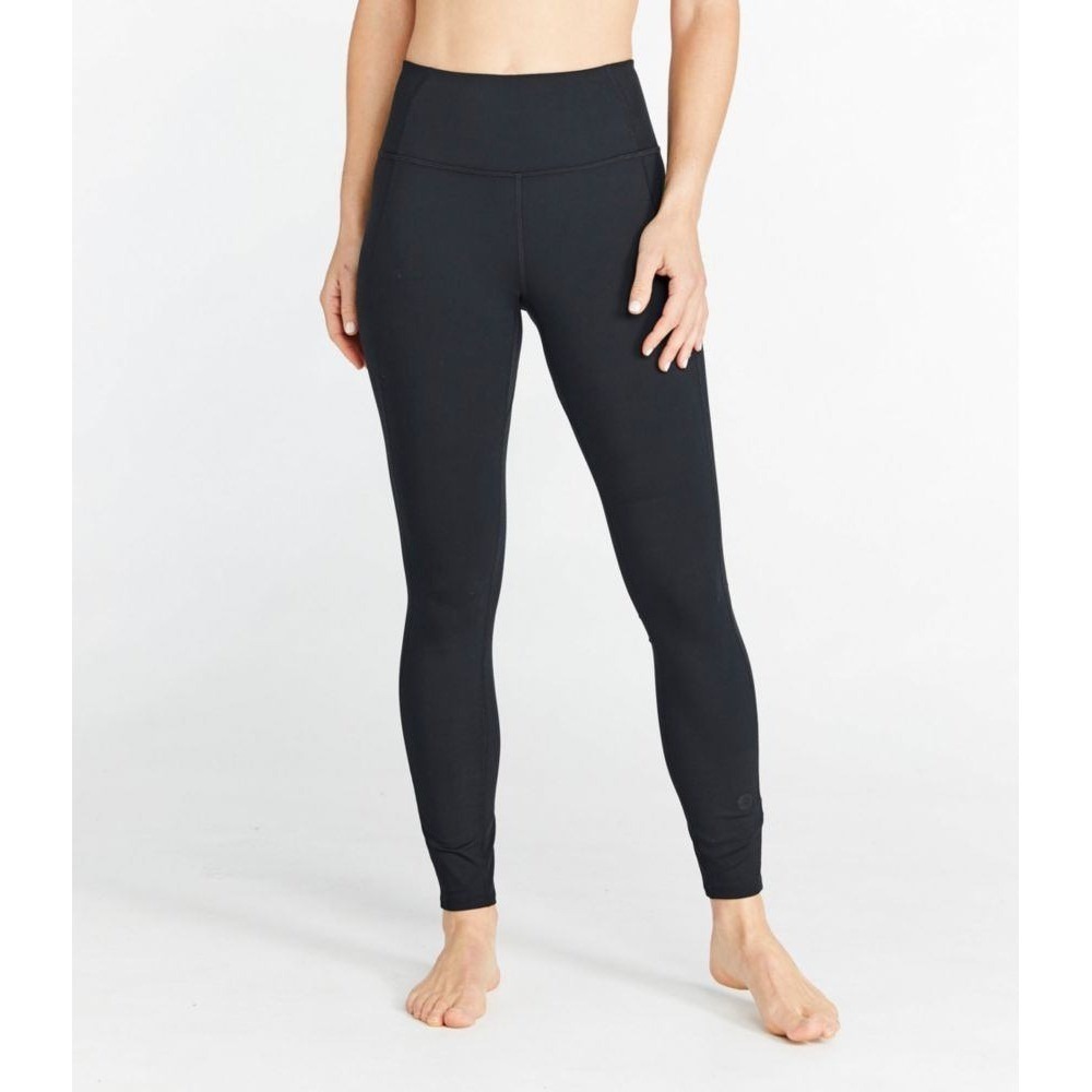 L.L. Bean Womens‎ Everyday Performance Leggings Large Black High Rise 7/8